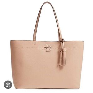 Tory Burch Beige Leather Tote